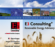 E3 Consulting Brochure For Renewable Energy Services